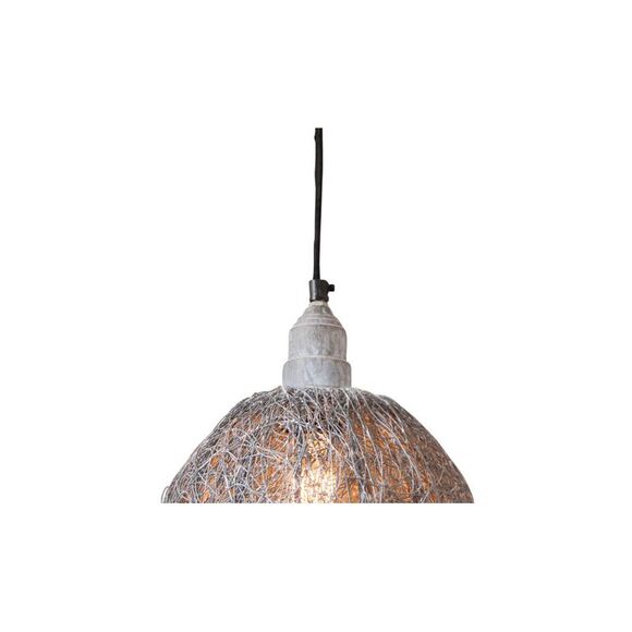 Nesting Wire Hanging Light Pendant in Weathered Zinc - Picture 2 of 3